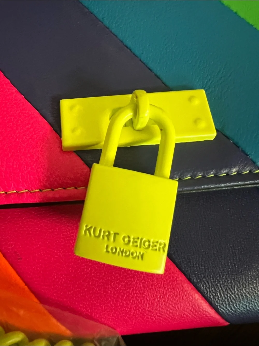 Kurt Geiger Rainbow Leather Crossbody Bag - Multicolor - Picture 3 of 6